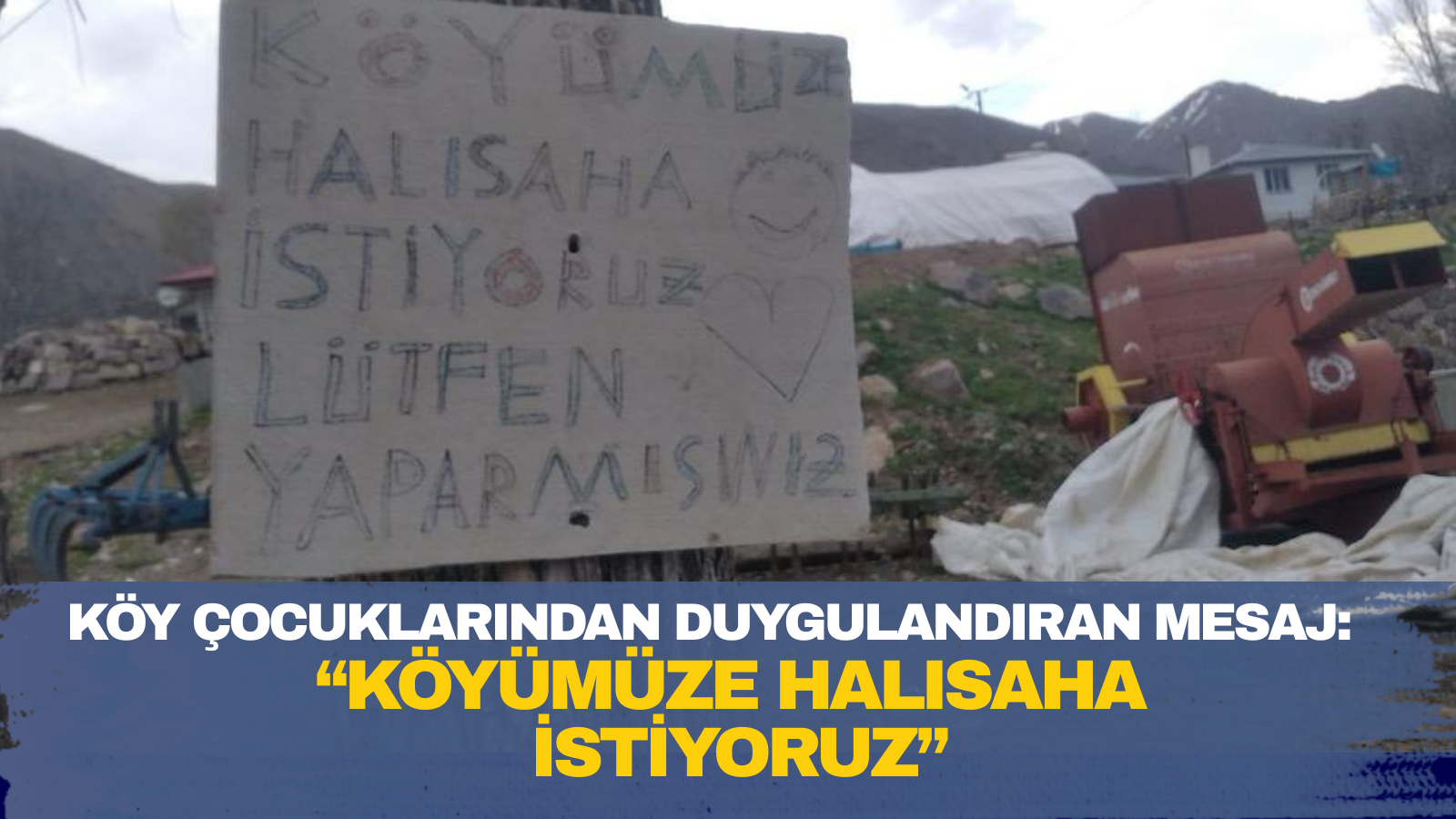 Köy Çocuklarından Duygulandıran Mesaj: “Köyümüze Halısaha İstiyoruz”