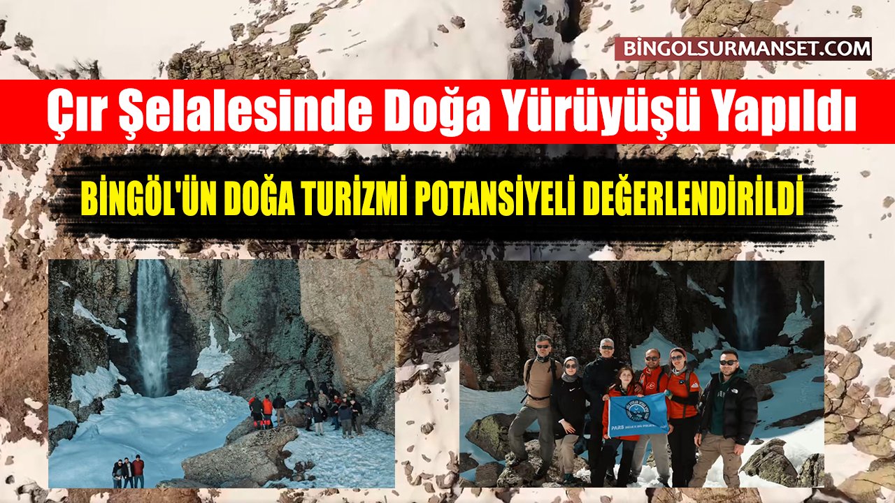 Çır Şelalesinde Doğa Yürüyüşü Yapıldı