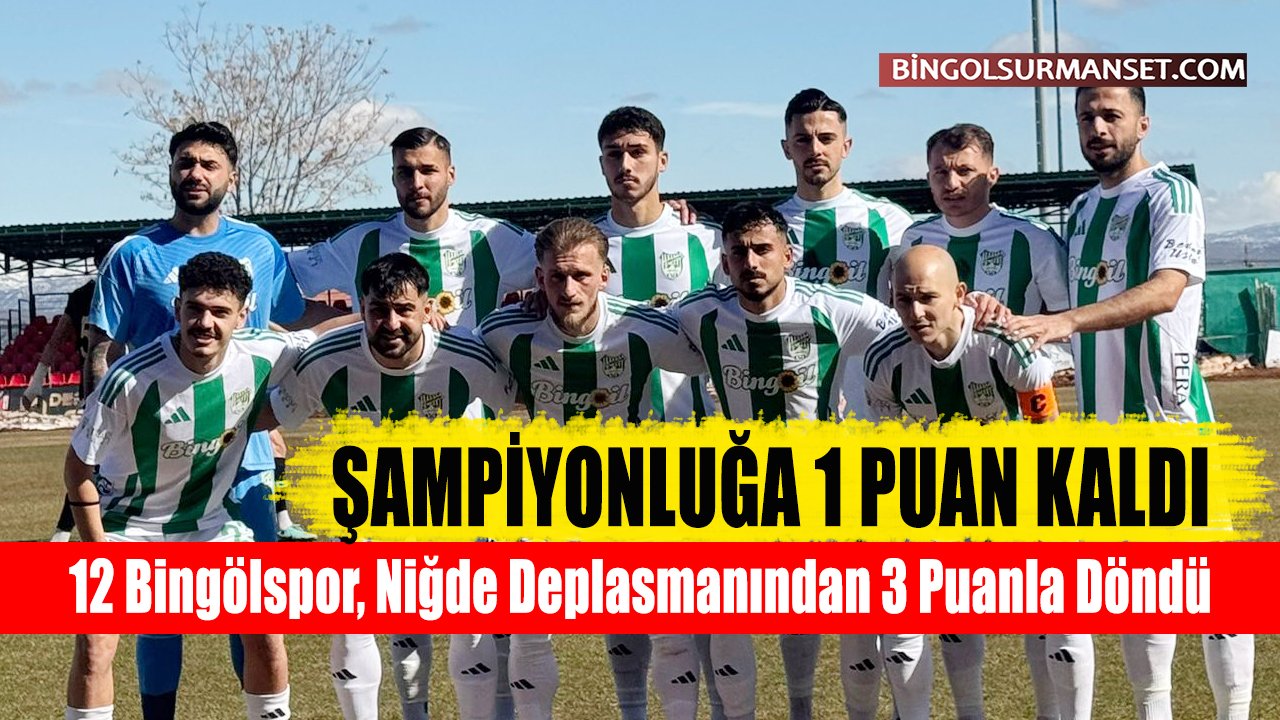 12 Bingölspor, Niğde Deplasmanından 3 Puanla Döndü