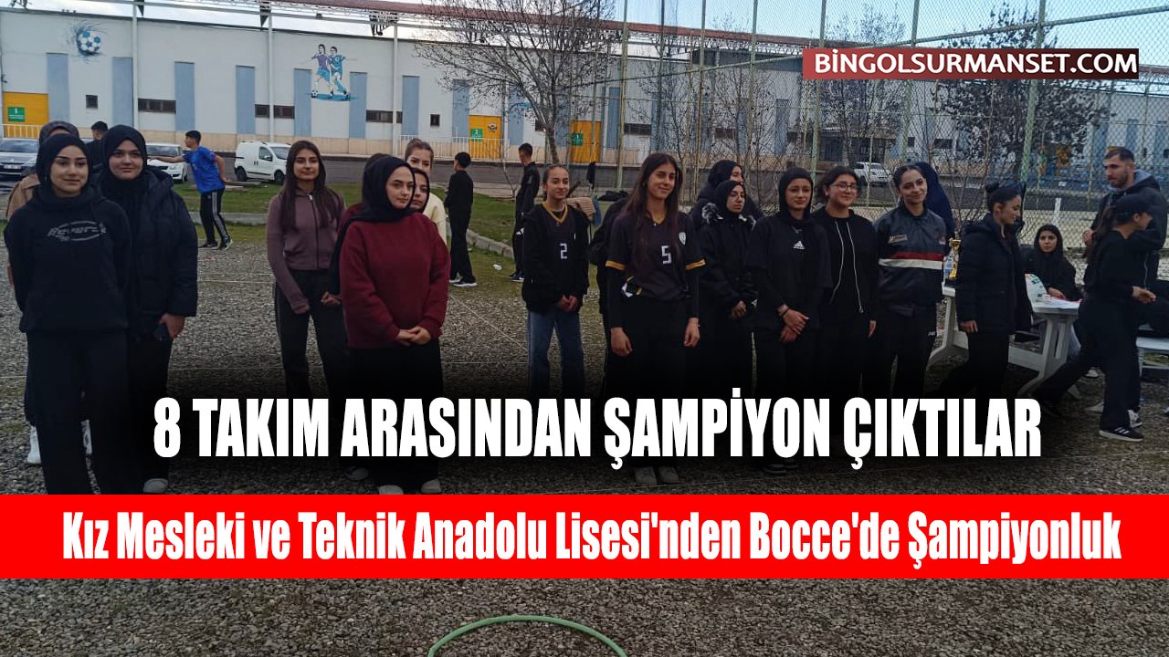 Kız Mesleki ve Teknik Anadolu Lisesi'nden Bocce'de Şampiyonluk