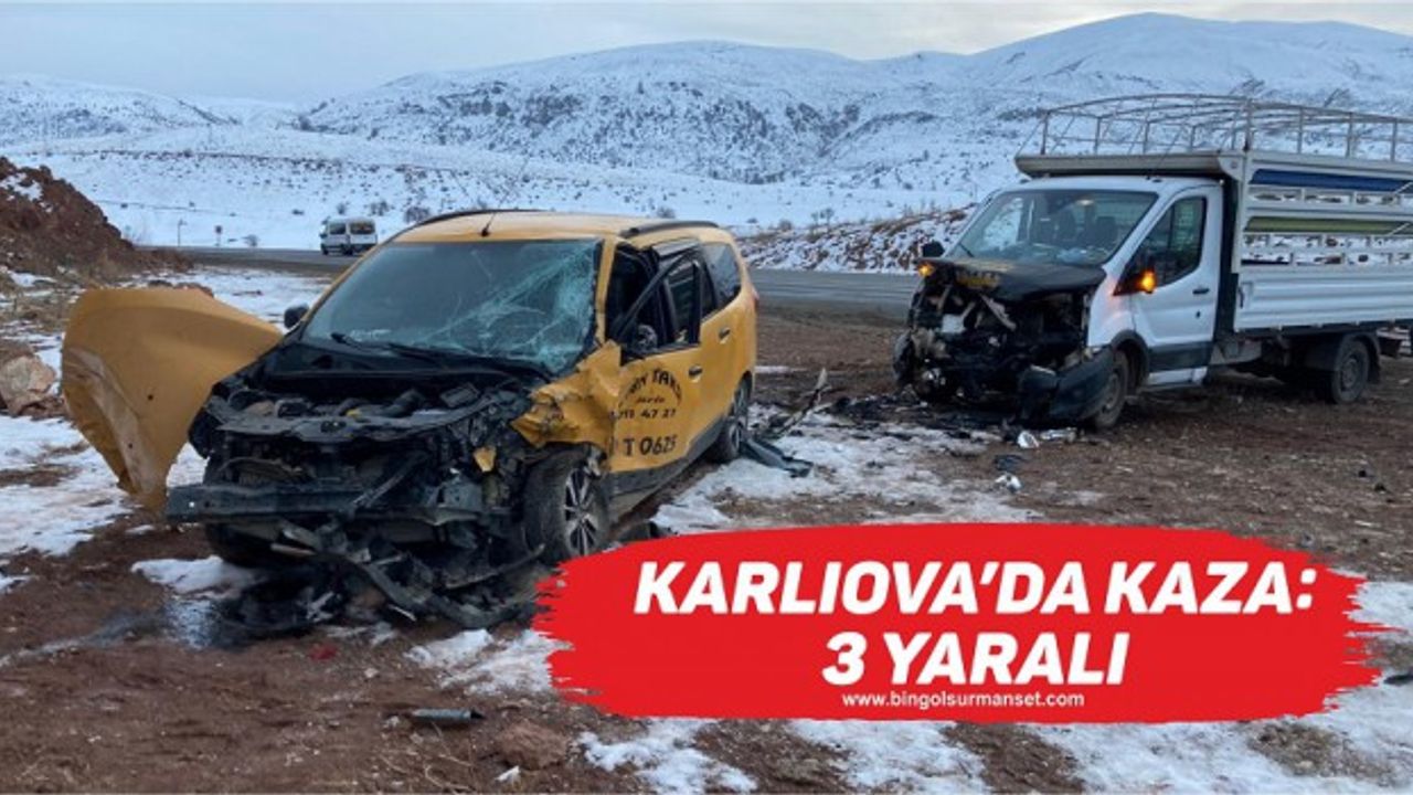 Karlıova’da Kaza: 3 Yaralı