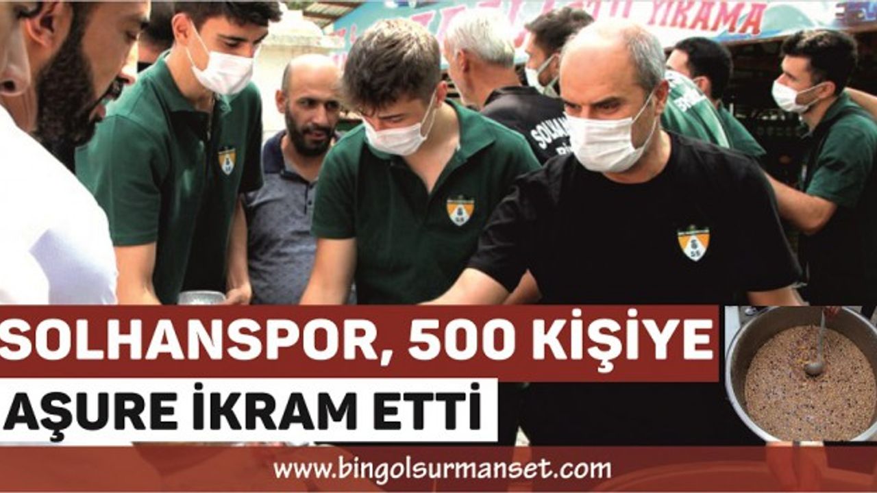 Solhanspor, 500 Kişiye Aşure İkram Etti