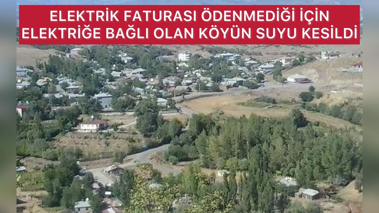 Elektriği Kesilen Köy Susuz Kaldı