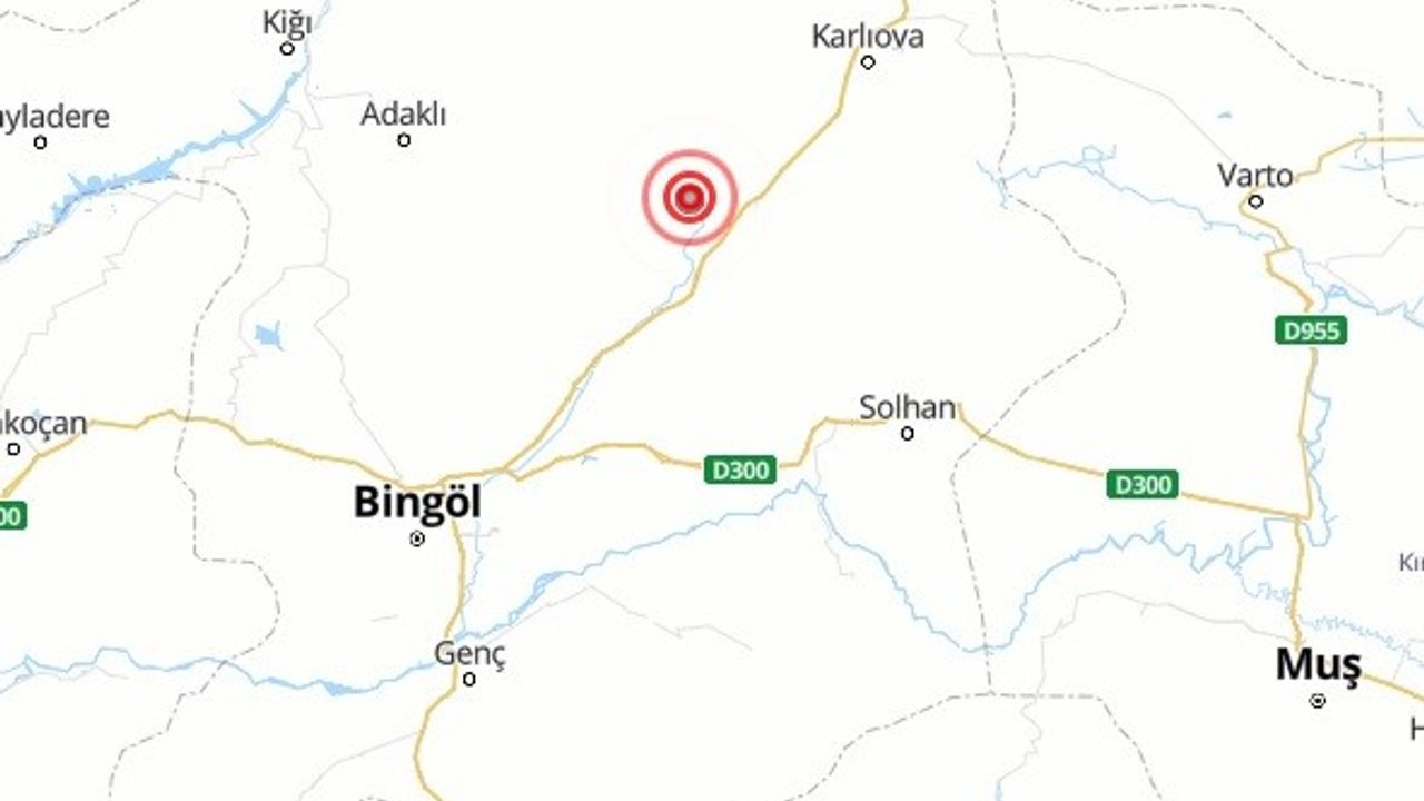 Bingöl’de 3.3 Büyüklüğünde Deprem
