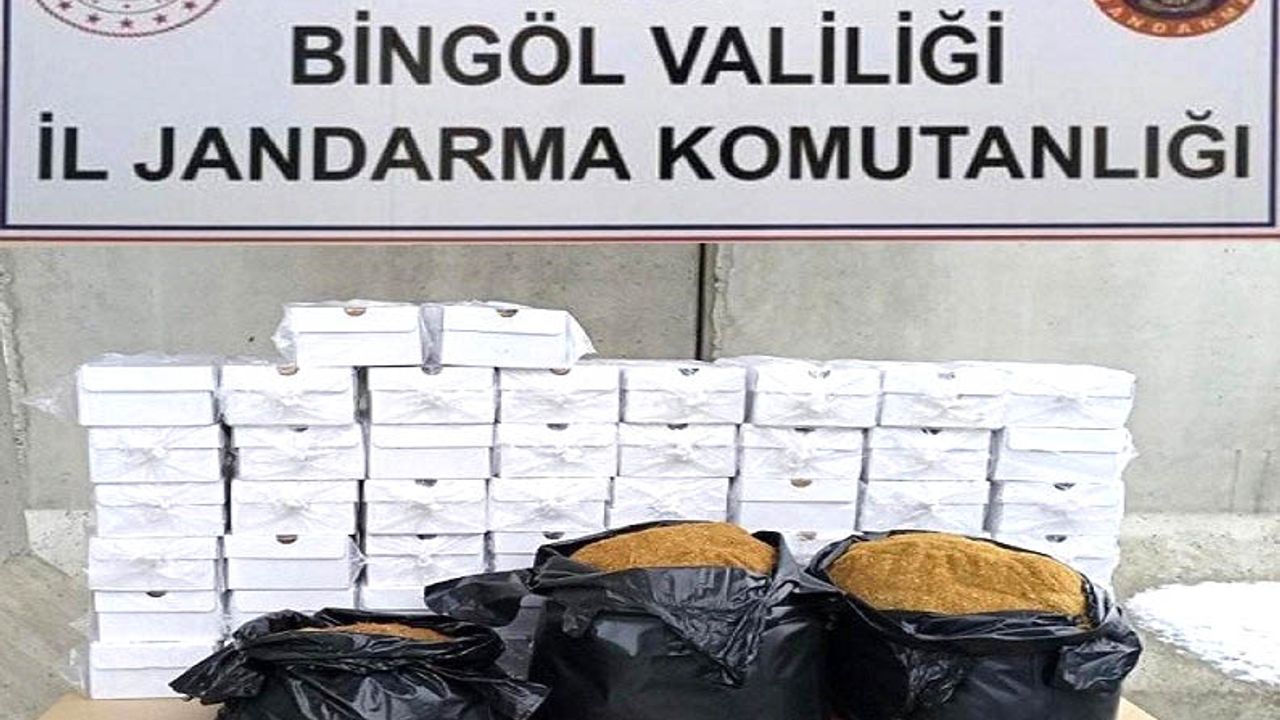Bingöl’de 73 Kilogram Kaçak Tütün Ele Geçirildi