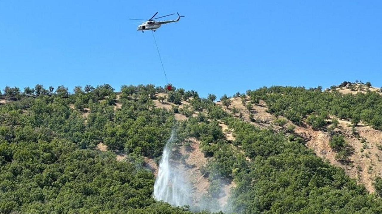 Bingöl’de 2 Gündür Süren Yangın Büyük Oranda Kontrol Altına Alındı
