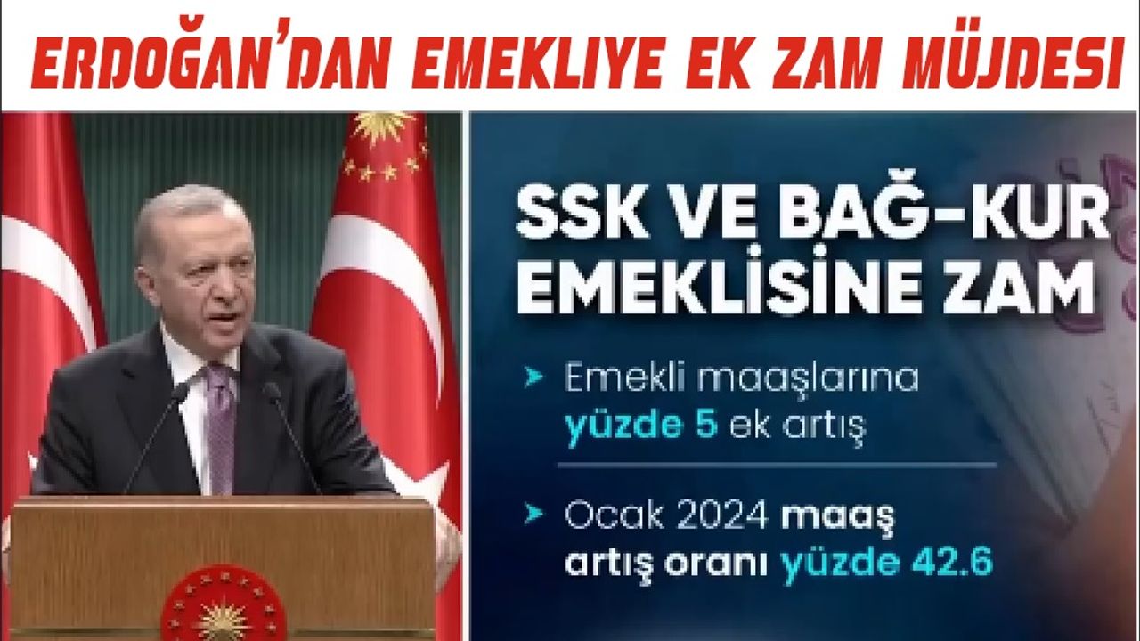 Erdoğan'dan Son Dakika Emekliye Yeni Zam Müjdesi