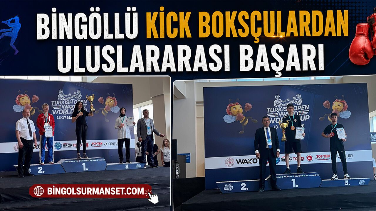 Bingöllü Kick Boksçulardan Uluslararası Başarı