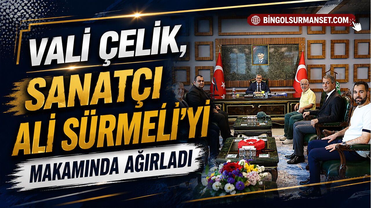 Vali Çelik, Sanatçı Ali Sürmeli’yi Makamında Ağırl