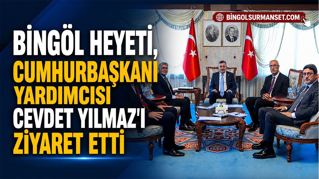 Bingöl Heyeti, Cumhurbaşkanı Yardımcısı Cevdet Yılmaz’ı Ziyaret Etti