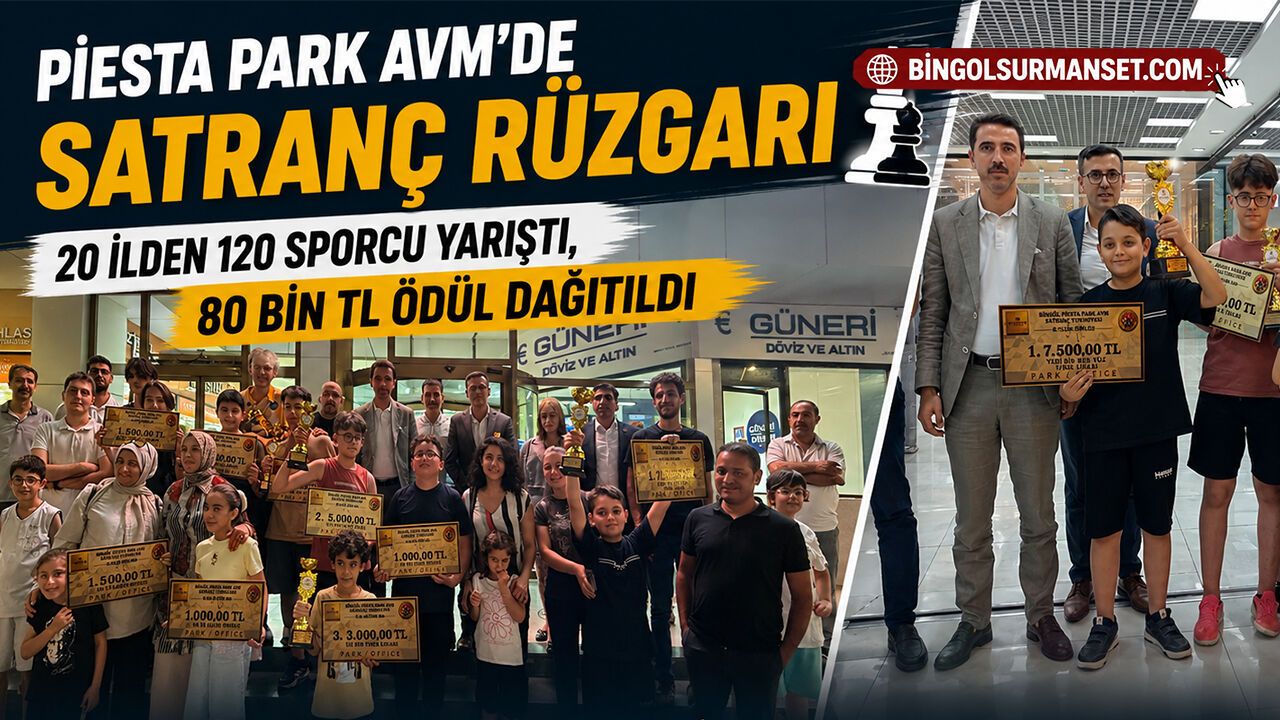 Satranç Yarışması: 20 İlden 120 Sporcu Yarıştı, 80 Bin TL Ödül Dağıtıldı