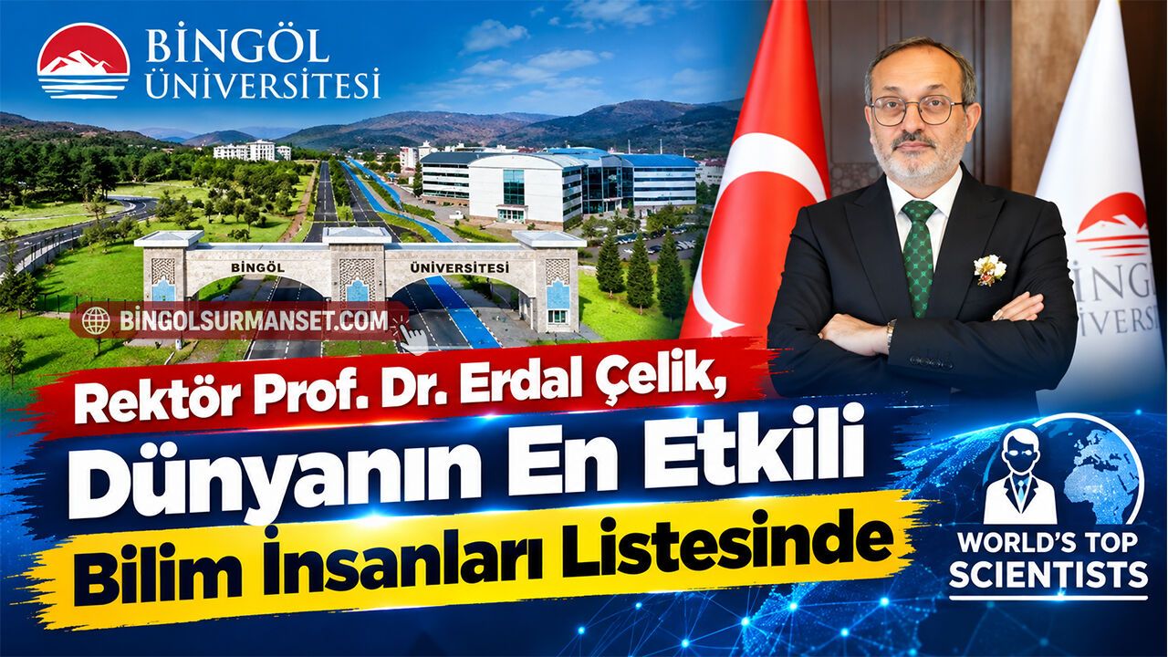 Rektör Prof. Dr. Erdal Çelik, Dünyanın En Etkili Bilim İnsanları Listesinde