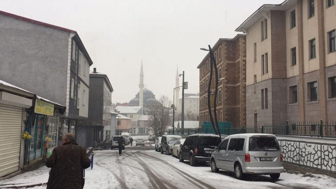 Karlıova’da Kar Yağışı Etkili Oldu