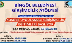 Bingöl Belediyesi girişimcilik kursu açacak