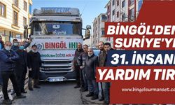 Bingöl’den Suriye’ye 31. İnsani Yardım Tırı