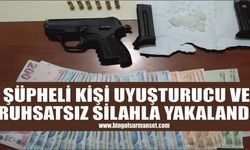 Şüpheli Kişi Uyuşturucu Ve Ruhsatsız Silahla Yakalandı