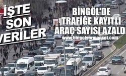 Bingöl’de Trafiğe Kayıtlı Araç Sayısı Azaldı