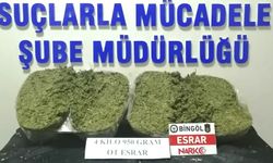 4 Kilo 950 Gram Esrar Ele Geçirildi