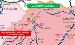 Kiğı Yolu Heyelan Nedeni İle Trafiğe Kapandı