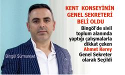 Bingöl Kent Konseyi’nin Genel Sekreteri Belli Oldu