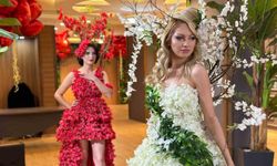 Diyarbakırlı moda tasarımcısı Sevgililer Günü’ne özel çiçekli gelinlik tasarladı