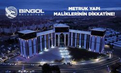 Bingöl’de metruk yapılar için süreç başladı