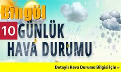 Bingöl’de Hava Durumu: 10 Günlük Tahmin