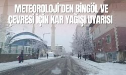 Meteoroloji’den Bingöl ve Çevresi İçin Kar Yağışı Uyarısı