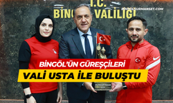 Bingöl’ün Güreşçileri Vali Usta ile Buluştu