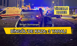 Bingöl’de Gece Yarısı Trafik Kazası: 3 Yaralı