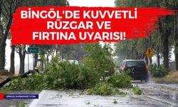 Bingöl'de Kuvvetli Rüzgâr ve Fırtına Uyarısı!