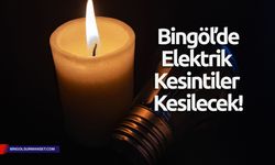 Bingöl'de Elektrik Kesintiler Kesilecek