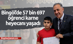 Bingöl’de 57 bin 697 öğrenci karne heyecanı yaşadı