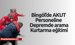Bingöl’de AKUT’a Uygulamalı Deprem Eğitimi