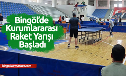 Bingöl’de Kurumlararası Raket Yarışı Başladı