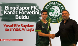 Bingölspor FK, Yusuf Efe Saydam ile 3 Yıllık Anlaştı
