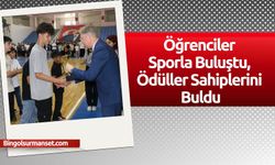 Bingöl’de “Sporla Hayata Renk Kat” Projesi Ödül Töreni Düzenlendi