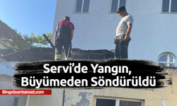 Servi’de Yangın, Büyümeden Söndürüldü