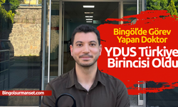 Bingöl’de Görev Yapan Doktor, YDUS Türkiye Birincisi Oldu