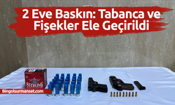 2 Eve Baskın: Tabanca ve Fişekler Ele Geçirildi