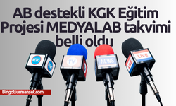 AB destekli KGK Eğitim Projesi MEDYALAB takvimi belli oldu