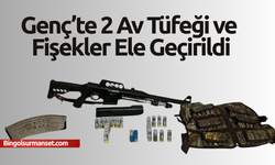 Genç’te 2 Av Tüfeği ve Fişekler Ele Geçirildi