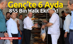 Genç’te 6 Ayda 855 Bin Halk Ekmek!