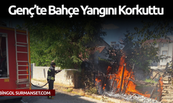 Genç’te Bahçe Yangını Korkuttu