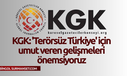 KGK: 'Terörsüz Türkiye' için umut veren gelişmeleri önemsiyoruz