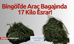 Bingöl’de Araç Bagajında 17 Kilo Esrar!