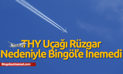 THY Uçağı Rüzgar Nedeniyle Bingöl’e İnemedi