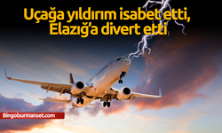 Uçağa yıldırım isabet etti, Elazığ’a divert etti