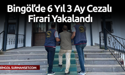 Bingöl’de 6 Yıl 3 Ay Cezalı Firari Yakalandı