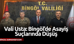 Vali Usta: Bingöl’de Asayiş Suçlarında Düşüş